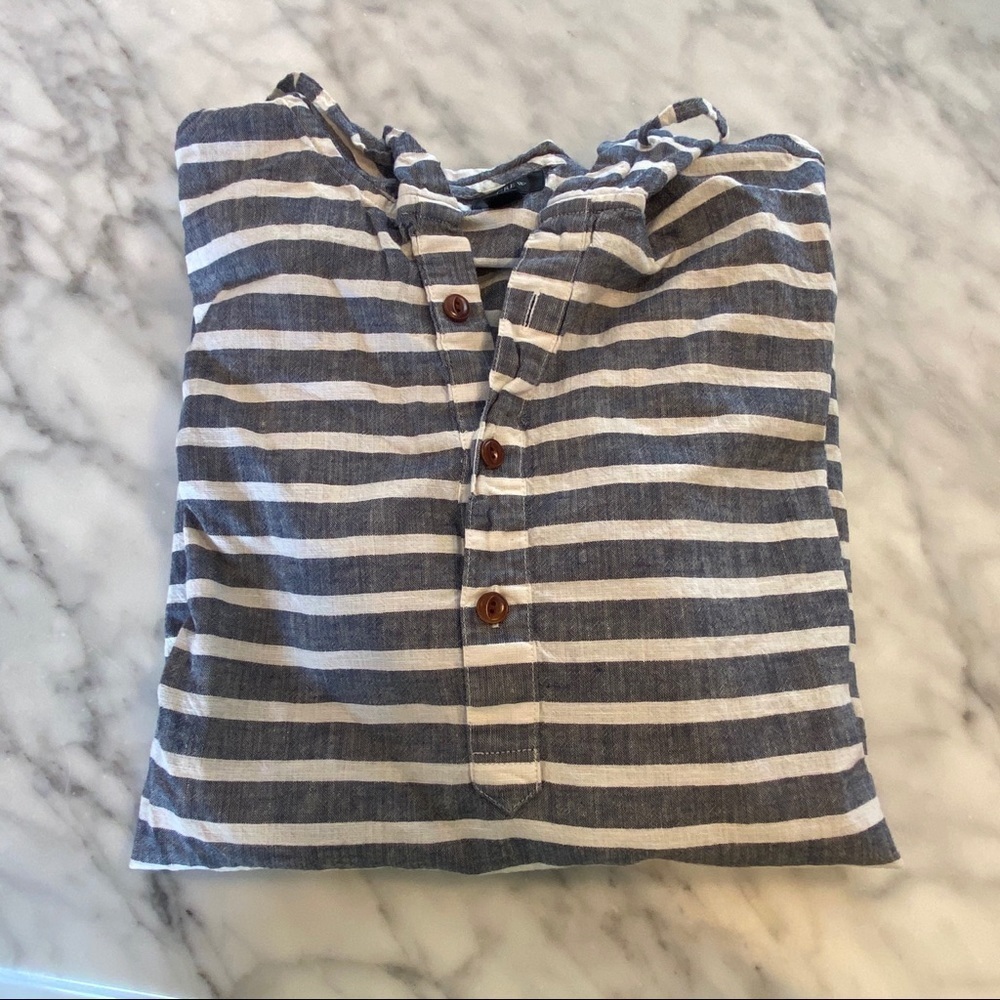 J. Crew Striped Baja Pullover Hoodie